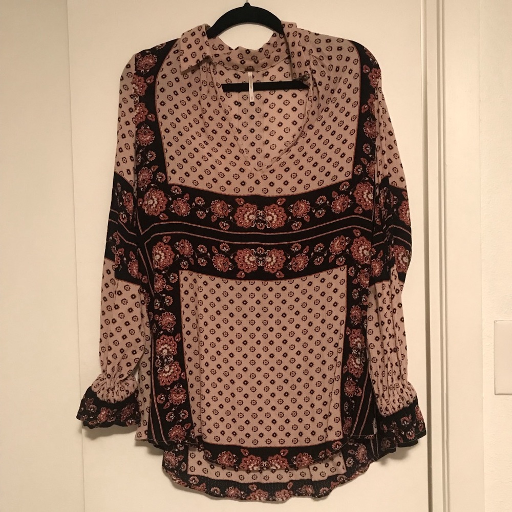 Printed Free People Tunic